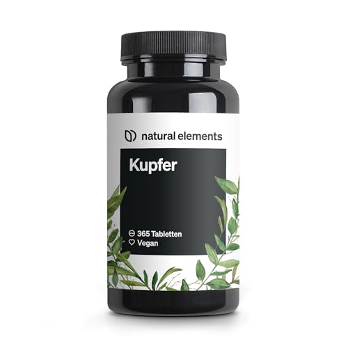 Kupfer – 365 vegane Tabletten – 2mg Kupfer pro...