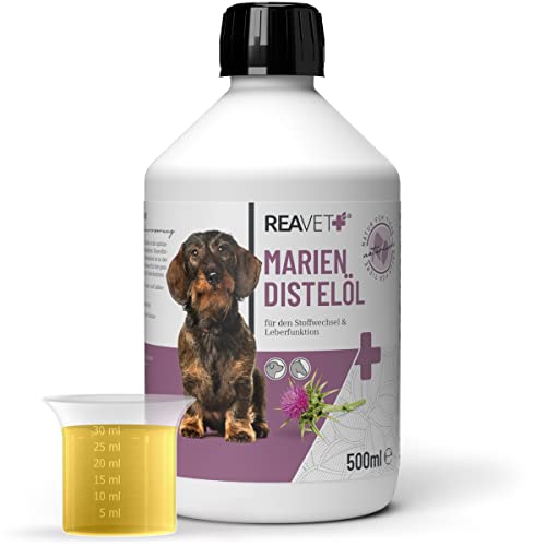 ReaVET Mariendistelöl für Hunde & Pferde 500ml...