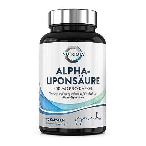 Alpha-Liponsäure ALA 500mg | 180 hochdosierte...