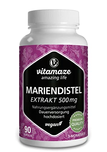 Mariendistel Kapseln hochdosiert, 500 mg in 1...