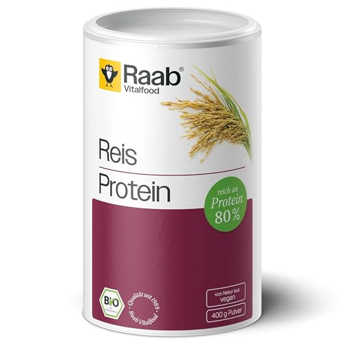 Raab Vitalfood Bio Reis-Protein Pulver mit 80 %...