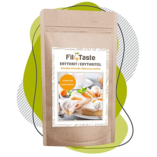 Fit4Taste Erythrit | 1kg Beutel| Zuckeralternative...