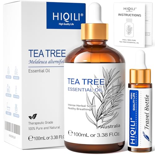 HIQILI Teebaumöl 100ml, 100% Reines Natürliches...