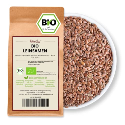 Kamelur Bio Leinsamen Ganz (1kg) - Bio Leinsamen...