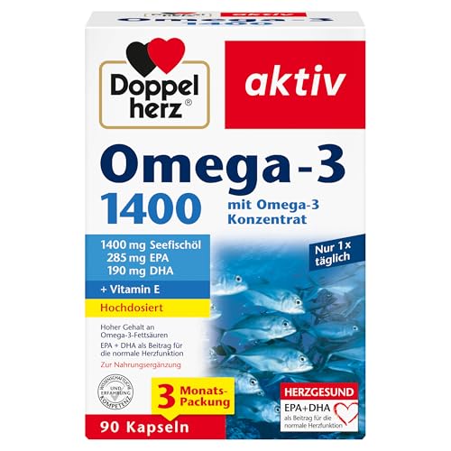 Doppelherz Omega-3 1400 mg - Hochdosiertes...
