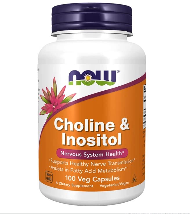 NOW Foods Cholin und Inositol, 500mg - 100 Kapseln