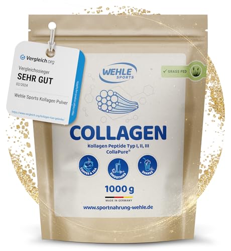 Collagen Pulver 1 KG - Bioaktives Kollagen...
