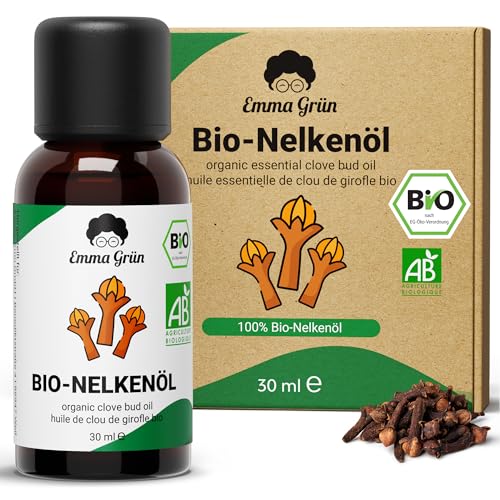 Emma Grün® Bio Nelkenöl [100% Naturrein] -...