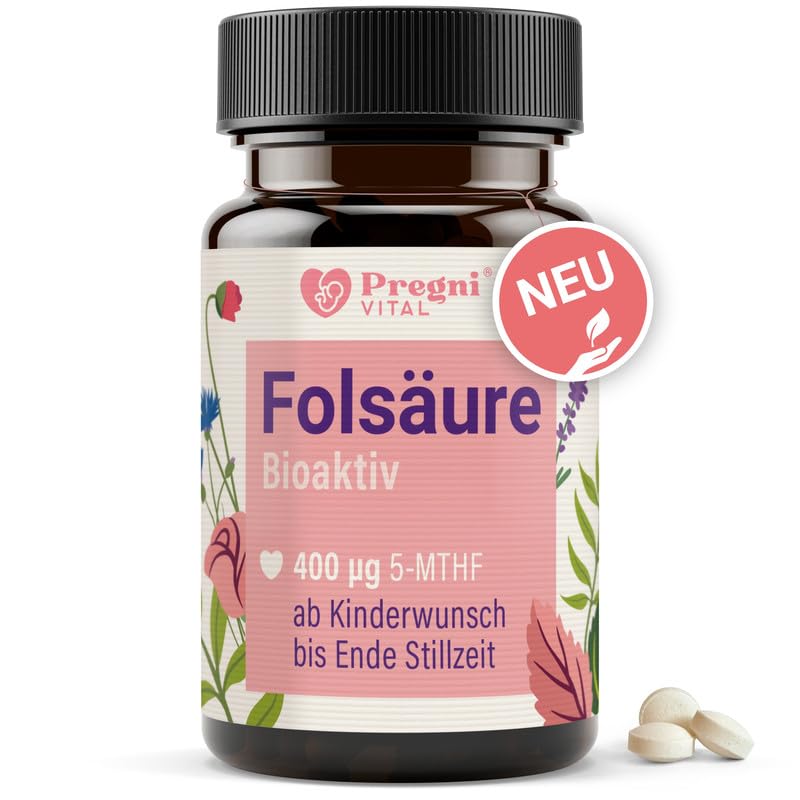 Folsäure 400µg - L-5-MTHF Folsäure Kinderwunsch...