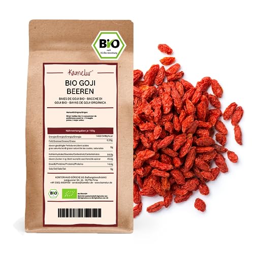 Kamelur 1kg getrocknete BIO Goji Beeren ohne...