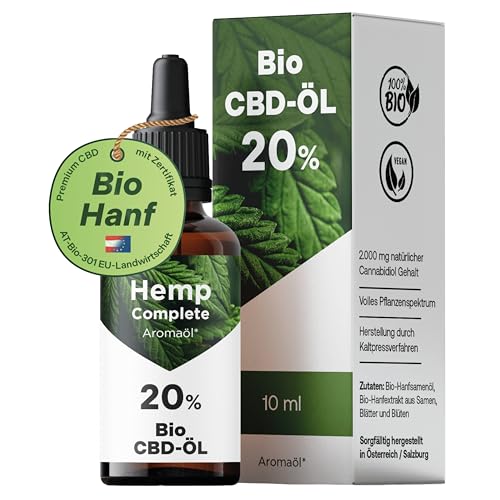 Bio CBD Öl 20% Vollspektrum - Bio Hanf CBD...