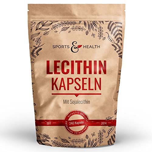 Lecithin Kapseln - 240 Softgel Kapseln - 1200mg...