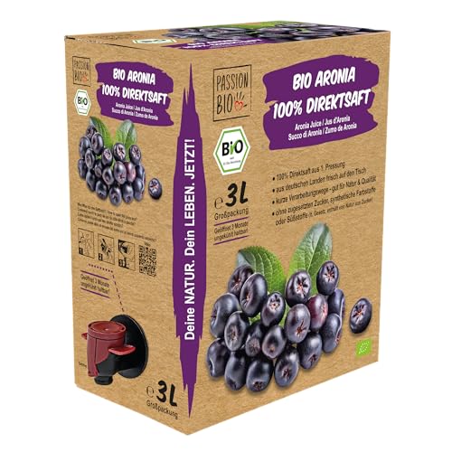 Bio Aronia Direktsaft 3 Liter Box aus deutschem...