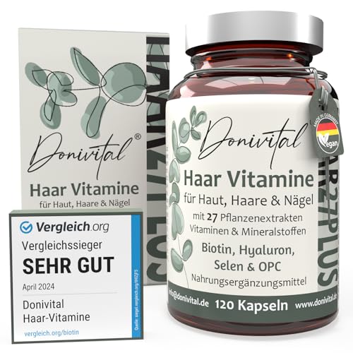 Haar-Vitamine Testnote SEHR GUT - 27 Wirkstoffe -...