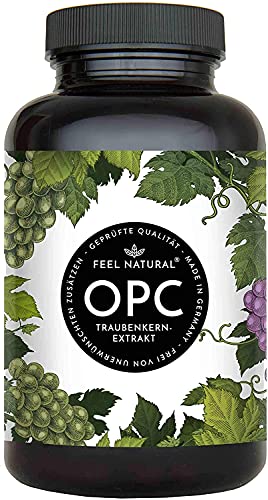 OPC Traubenkernextrakt – 240 Kapseln mit 1000mg...