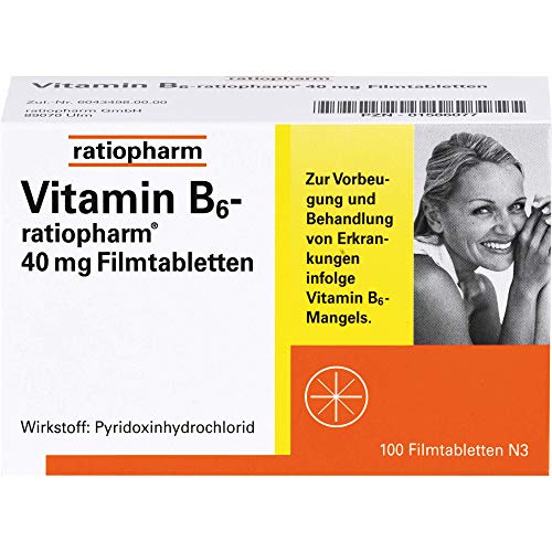 Vitamin B6 ratiopharm 40 mg Filmtabletten, 100 St