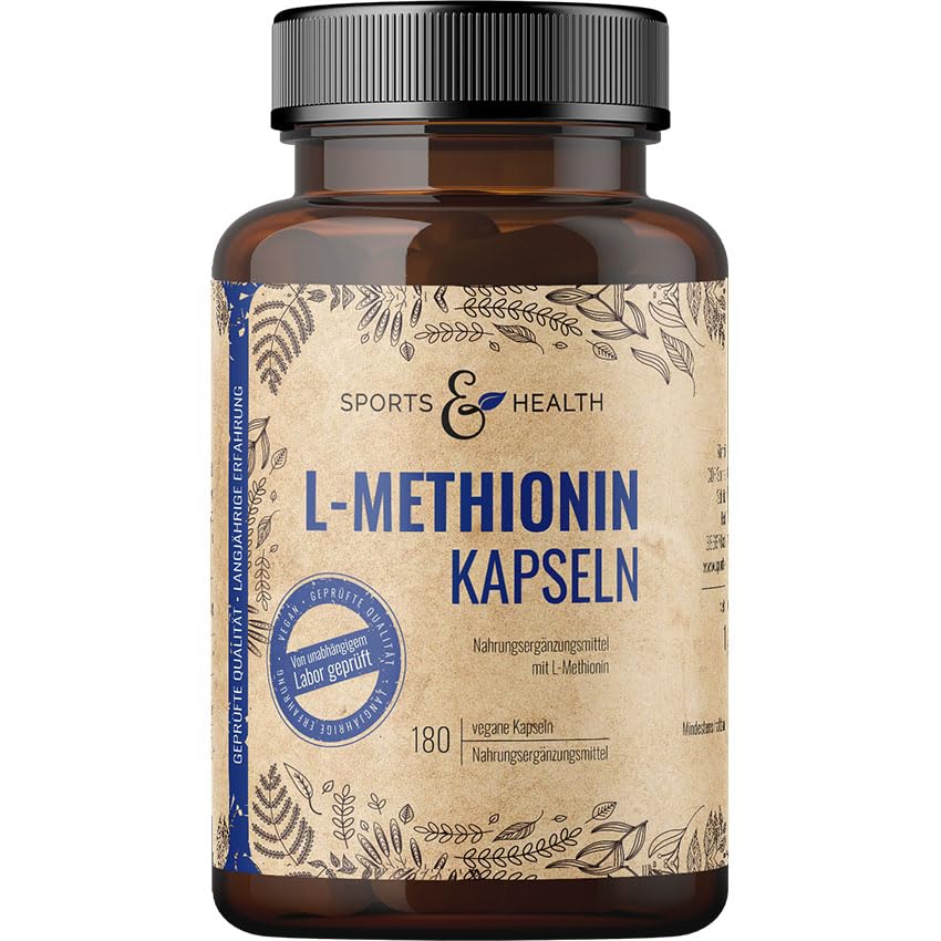 L-Methionin Kapseln - 500mg pro Tagesdosierung -...